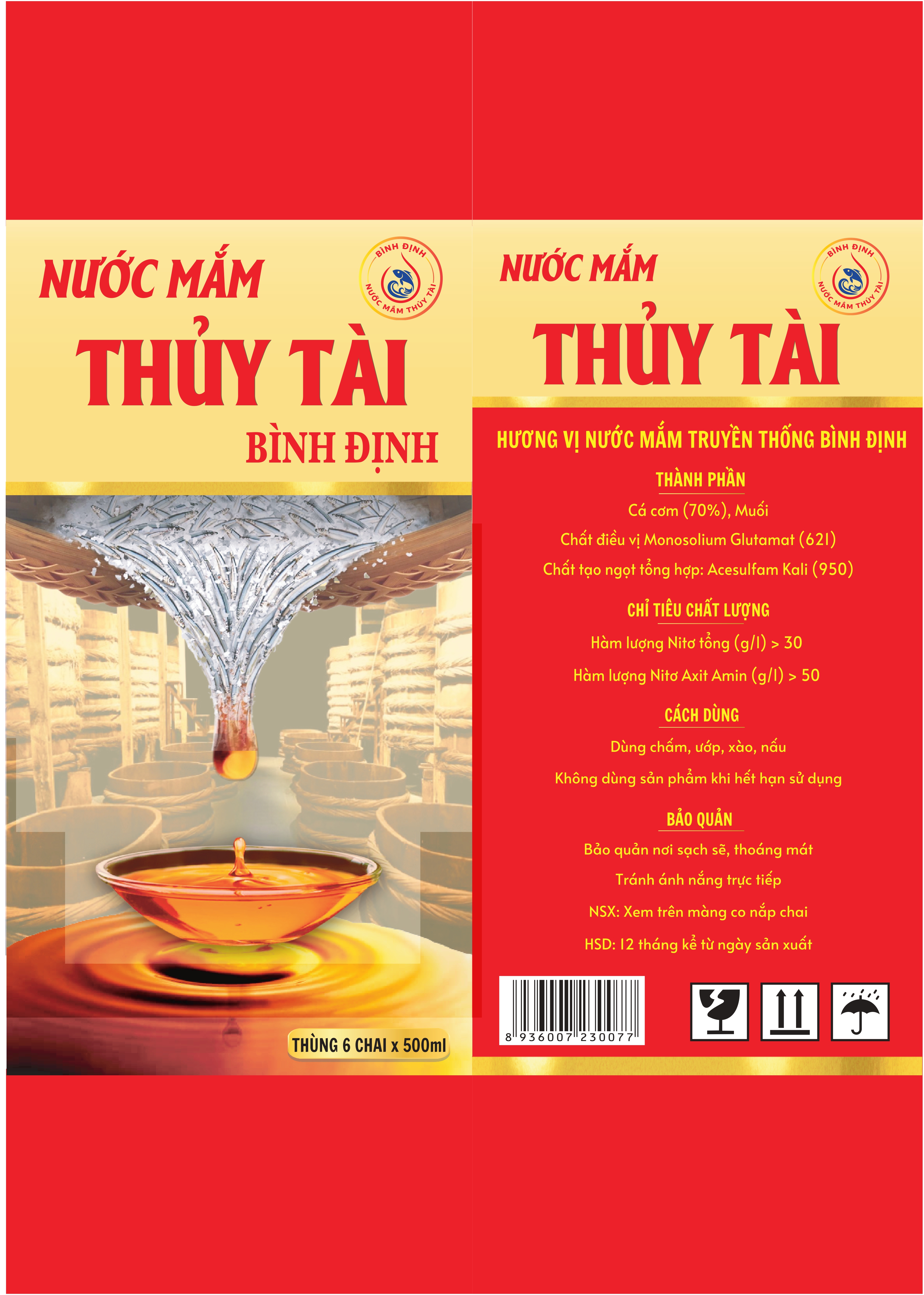 Nhãn Nước Mắm - 285x400 mm